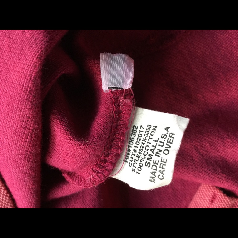 One World, Raspberry Distressed Polo, Sz S - Picture 5 of 5